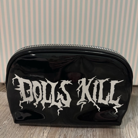 Dolls Kill Handbags - NWOT Dolls Kill Glossy Black Cosmetic Pouch